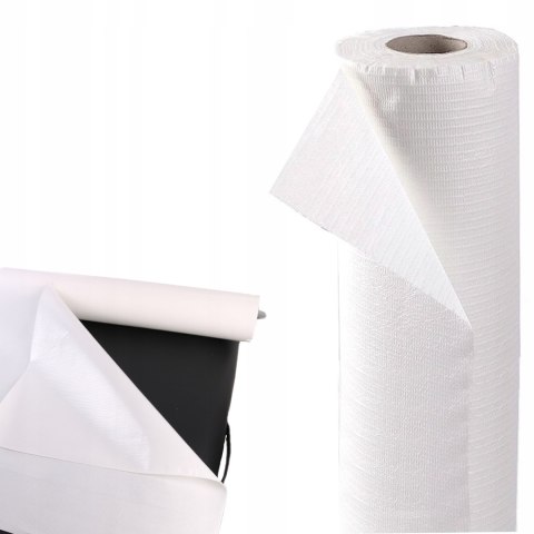 Podkład medyczny celulozowy podfoliowany rolka 60 cm x 50 m biały Eco
