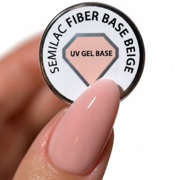 SEMILAC BAZA HYBRYDOWA BEŻOWA DO PAZNOKCI Z WŁÓKNAMI - FIBER BASE BEIGE 7ml