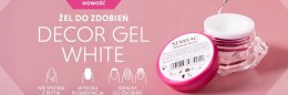 SEMILAC Żel do zdobień paznokci biały DECOR GEL WHITE 5g