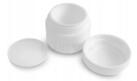 SŁOICZEK POJEMNIK KOSMETYCZNY 15ML DO KREMÓW I KOSMETYKÓW, ŻELI BIAŁY 1 SZT