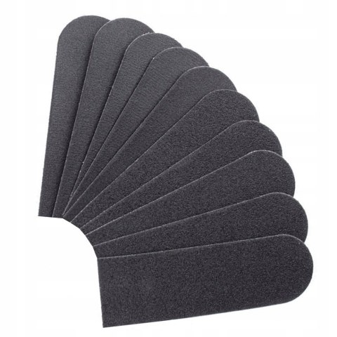 Tarka do pedicure z 10 wymiennymi wkładami 21,5 cm metalowa srebrna