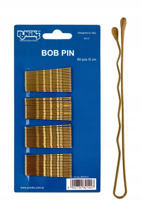 Wsuwki do włosów Ponik's 60 szt. złoty