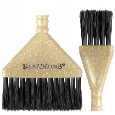 ZESTAW PĘDZLI FRYZJERSKICH DO FARBOWANIA 3 SZT ZŁOTE BROKATOWE BPZ002