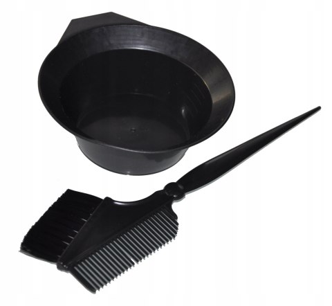 Xhair Zestaw do farbowania czarny 3 pędzelki plus miseczka XH110011