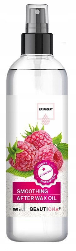 Beautiona oliwka po depilacji do ciała w sprayu malina bez parabenów 150ml