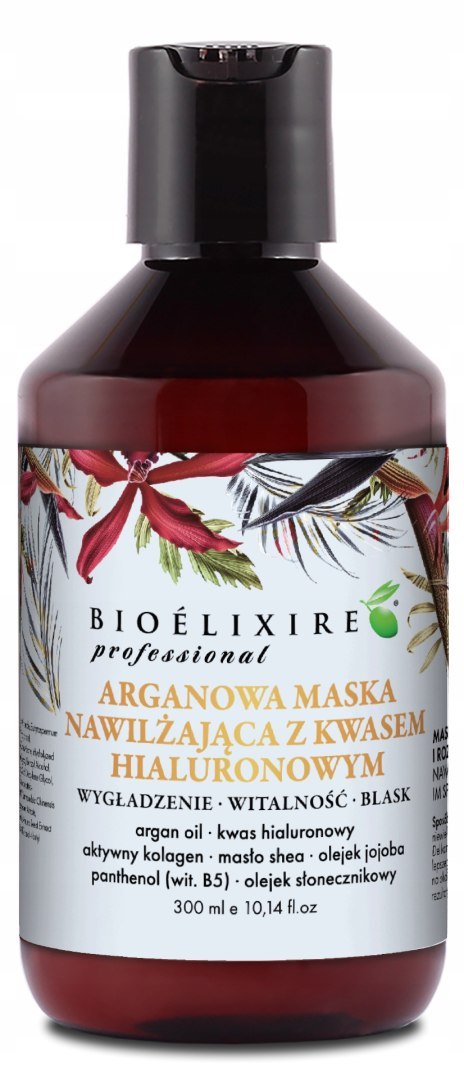 Bioelixire arganowa maska do włosów z kwasem hialuronowym 300 ml