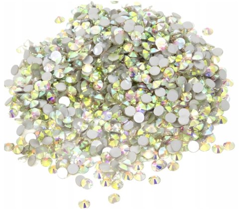 CYRKONIE DO ZDOBIENIA PAZNOKCI CRYSTAL STONE ss4 AB OPALIZUJĄCE 1440 szt