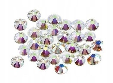 CYRKONIE DO ZDOBIENIA PAZNOKCI CRYSTAL STONE ss4 AB OPALIZUJĄCE 1440 szt