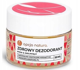 Dezodorant Opcja Natura Pinia&Grejpfrut w kremie naturalny zdrowy 50ml