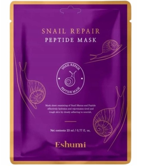 ESHUMI Repair Snail Peptide Mask maska do twarzy w płacie 23ml