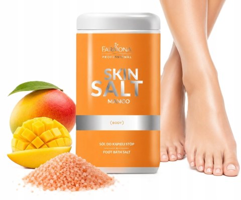 Farmona Professional SKIN SALT Odświeżająca sól do kąpieli stóp MANGO 1250g