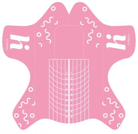 HI HYBRID Szablony do przedłużania paznokci 100 szt