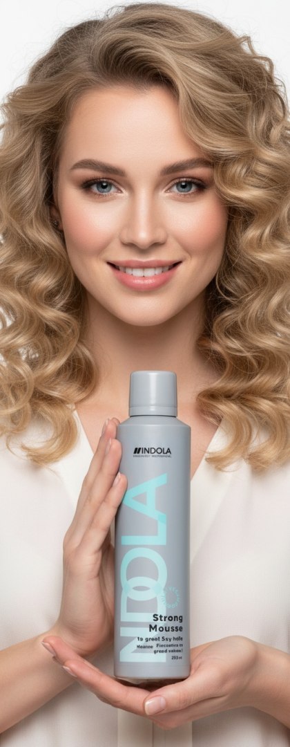 Indola Care & Styling Strong Mousse mocna pianka do włosów 200ml