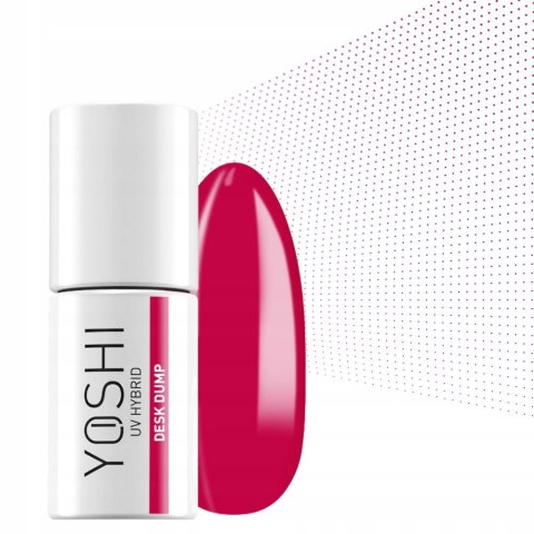 Lakier Hybrydowy neonowy czerwony wyrazisty klasyk Yoshi 6ml 281 Desk Dump