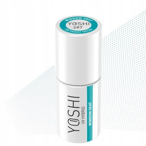 Lakier Hybrydowy neonowy turkusowy wakacyjny Yoshi 6ml 287 Window Seat
