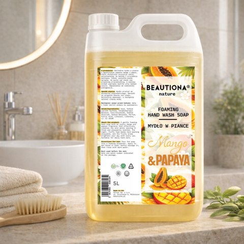 Mydło do rąk Beautiona MANGO I PAPAJA 5L