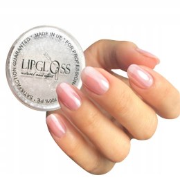 Pyłek ozdoba do paznokci LipGloss Hailey Biel efekt perłowej tafli 3g