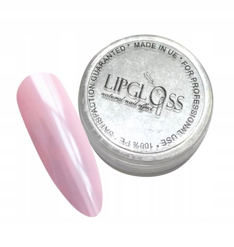 Pyłek ozdoba do paznokci LipGloss Hailey Biel efekt perłowej tafli 3g