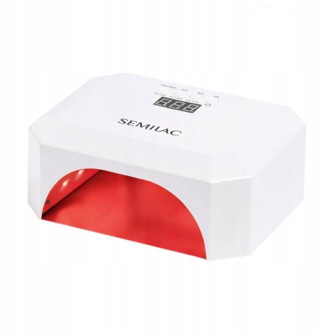 SEMILAC LAMPA UV LED DO PAZNOKCI HYBRYDY ŻELI MOCNA 24W/48 RED LIGHT SYSTEM