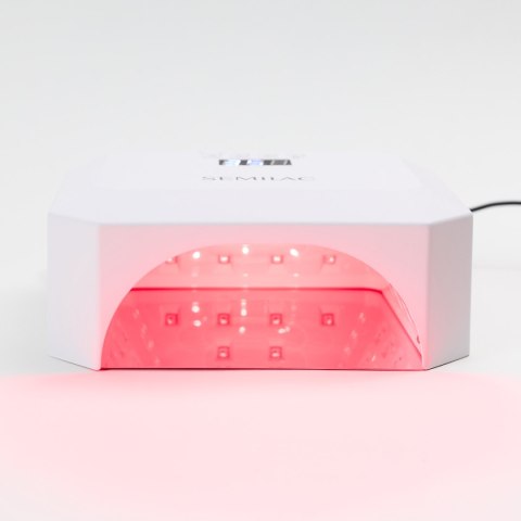 SEMILAC LAMPA UV LED DO PAZNOKCI HYBRYDY ŻELI MOCNA 24W/48 RED LIGHT SYSTEM