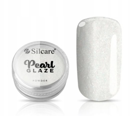 SILCARE PYŁEK DO PAZNOKCI efekt lustra PERŁOWY Pearl Glaze 2g EFEKT TAFLI biały