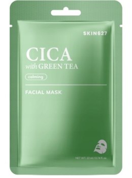 SKIN627 Facial Mask maska do twarzy w płacie Cica & Zielona Herbata
