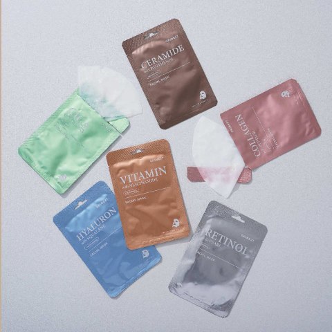 SKIN627 Facial Mask maska do twarzy w płacie Cica & Zielona Herbata