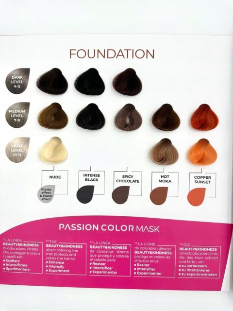 Alter ego passion hot moka Maska koloryzująca do włosów gorąca moka 250ml