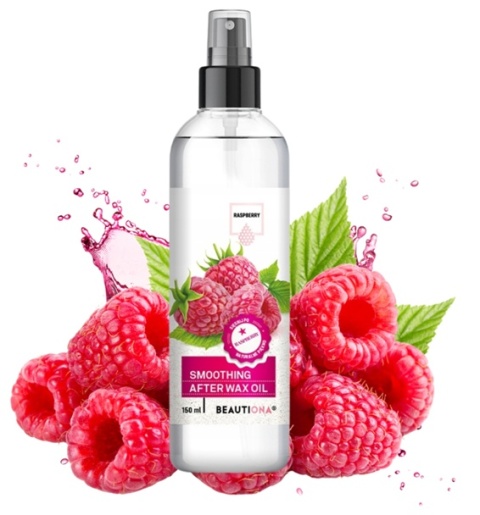 Beautiona oliwka po depilacji do ciała w sprayu malina bez parabenów 150ml
