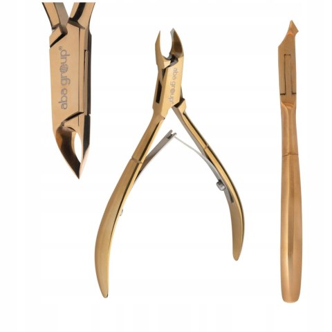 Cążki do Skórek Dwusprężynowe Stalowe Złote 4mm 1133 Aba Group 1 szt.