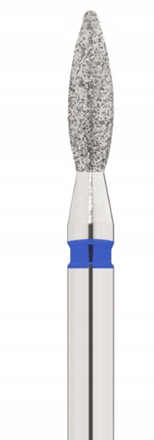 Frez diamentowy do skórek Aba Group łezka 2,3 mm niebieski
