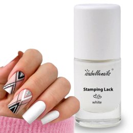 LAKIER DO STEMPLI ZDOBIEŃ BLASZEK WZORKÓW BIAŁY 6 ML