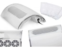 POCHŁANIACZ PYŁU DO PAZNOKCI 40W ODKURZACZ DO MANICURE 3 WIATRAKI + 2 WORKI