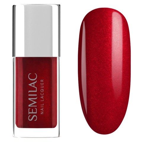 SEMILAC KLASYCZNY LAKIER DO PAZNOKCI 125 SHINY RED 9ml