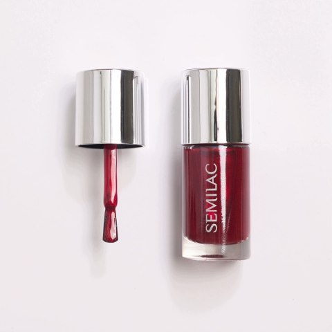 SEMILAC KLASYCZNY LAKIER DO PAZNOKCI 125 SHINY RED 9ml