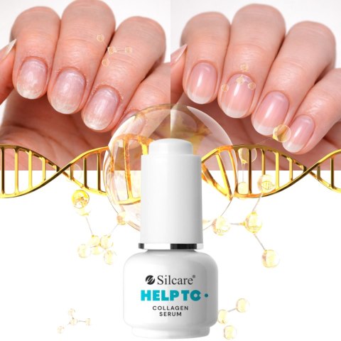SERUM KOLAGENOWE do paznokci zniszczonych 15ml odbudowa SILCARE HELP TO