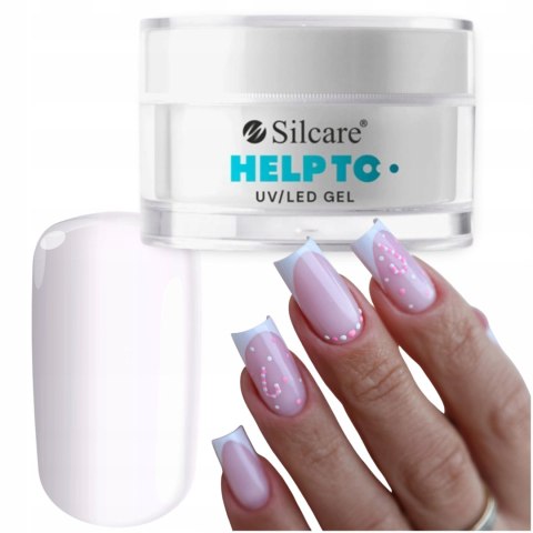 ŻEL DO PAZNOKCI przedłużania budujący 50g przeciwgrzybiczy SILCARE HELP TO