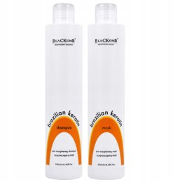 Zestaw szampon + odżywka po keratynowym prostowaniu włosów bez SLS 2x250ml