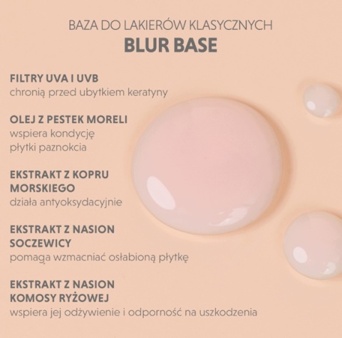 SEMILAC BAZA PIELĘGNUJĄCA DO LAKIERÓW KLASYCZNYCH ODŻYWKA BLUR BASE 9ml