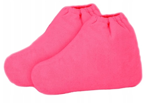 SKARPETY FROTTE BUTY KOSMETYCZNE RÓŻOWE DO ZABIEGU PARAFINOWEGO 1 para