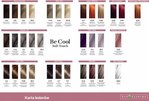 Bioelixire be cool soft touch toner kwasowy do włosów 60ml kolor 9.13
