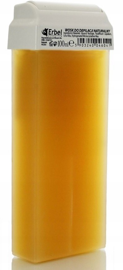 ERBEL wosk naturalny do depilacji szeroka rolka 100 ml
