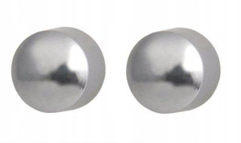 KOLCZYKI STUDEX PLUS KULKA W KOLORZE SREBRNYM