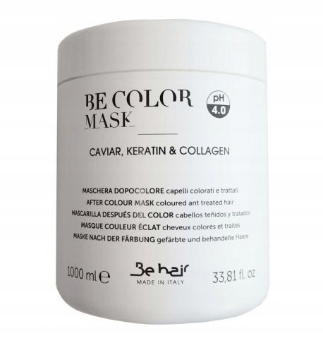 Maska nawilżająca do włosów z kawiorem Be Hair BE COLOR 1000 ml