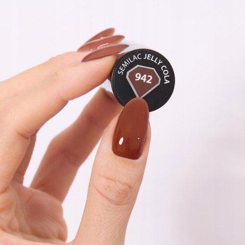 SEMILAC LAKIER HYBRYDOWY 942 JELLY COLA 7ml