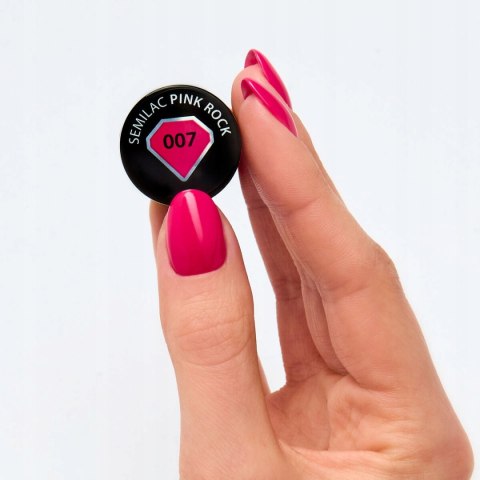 SEMILAC Lakier hybrydowy lakier kolorowy pink rock 007, 7ml