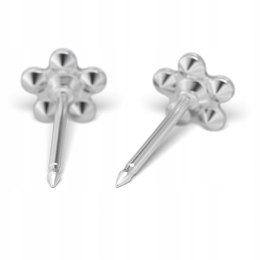 STUDEX Kolczyki System 75 stokrotki z cyrkoniami 7512-6004