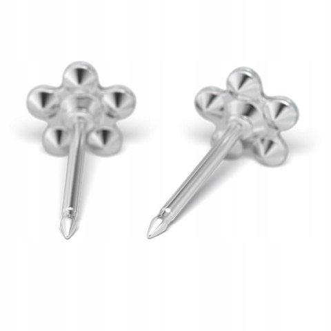 STUDEX Kolczyki System 75 stokrotki z cyrkoniami 7512-6004