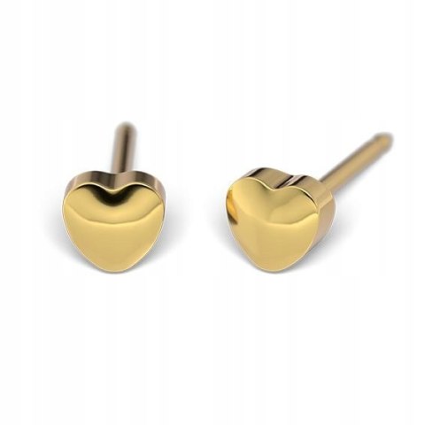 STUDEX System 75 serce złote 7511-0502