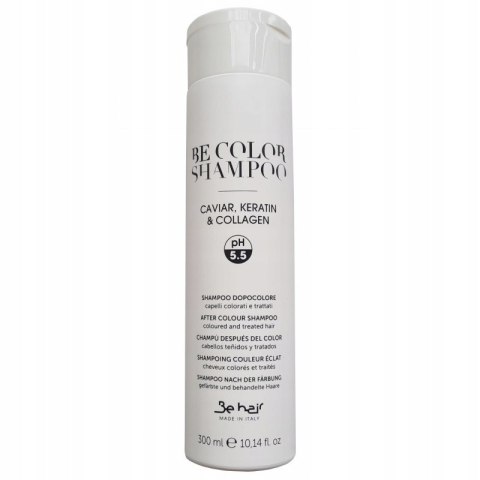 Be Hair BeColor szampon do włosów farbowanych kawior,keratyna,kolagen 300ml